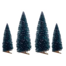 Tannenbäume 4er Set grün