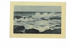 S525 AK Nordsee Wellen am Strand  Stempel Juist  gelaufen 1910