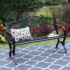 Gartenbank metall sitzer - gartenbank,