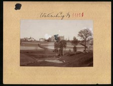 Ansicht Waldenburg i. Sa., Blick in den Ort mit Fürstlichem Seminar 