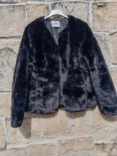 Webpelz jacke Schwarz Boho