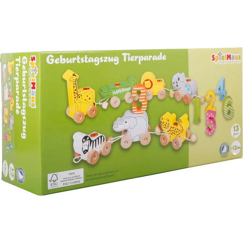 Spielmaus holz geburtstagszug - spielmaus,
