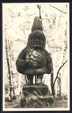 Ansichtskarte Weikersheim, Der Hofnarr im Schlosspark 