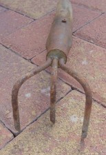 alte Hacke hacken Kralle Werkzeug Egge 🍄 Gartenhacke Eisen 3 Zinken Aufsatz