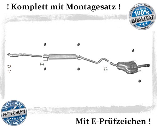 Auspuffanlage für opel - auspuffanlage, astra