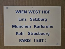 Orient Express Zuglaufschild