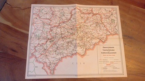 Taschenfahrplan-Karte