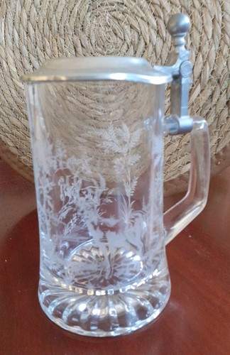 Glas bierkrug mit - glas,