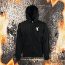 HOODED ZIPPER ANIMAL LIBERATION (RABBIT), SCHWARZ, GRÖSSEN S - 5XL