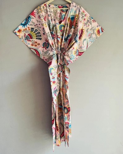 Indische baumwolle rosa - rosa, kaftan