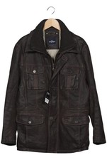 engbers Jacke Herren Anorak Jacket Kurzmantel Gr. EU 50 Leder Braun #8shefpx