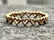 Pandora Herz-Ring, vergoldet, Gr. 58