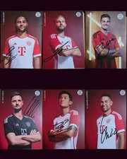 6 FC Bayern Autogrammkarten