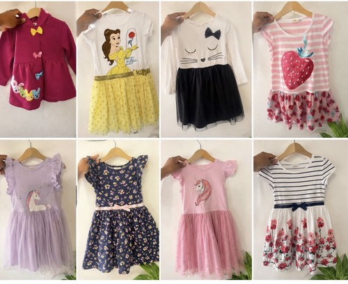 Mädchen kleid set teilig - kleid-set, 6-teilig