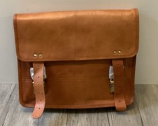 Berliner Bags York Messenger Ziegenleder Braun Aktentasche 41 x 31 x 13cm(KT26)