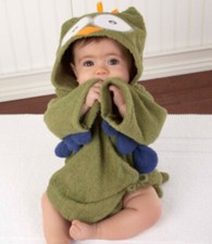 Bademantel Eule - Baby Poncho