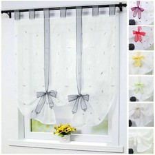 Raffrollo Küche Gardinen Wohnzimmer Raffgardinen Fenstergardine Modern Bestickt@