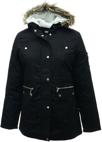 Schwarz parka mantel - parka,