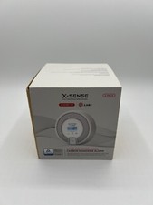 X-Sense Vernetzbarer CO Melder mit LCD und 2 austauschbaren Batterien, 2er Set