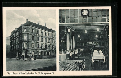 Karlsruhe ansichtskarte - karlsruhe,,