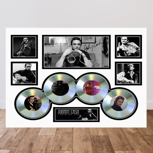 Johnny cash poster print - a4,
