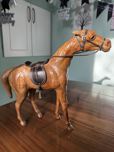 Deko pferd leder - deko,