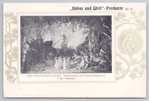 C1900 german theatre - theatre, postcard