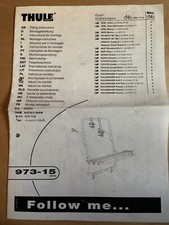 Thule 973-15 Fahrradträger Bedienungsanleitung 