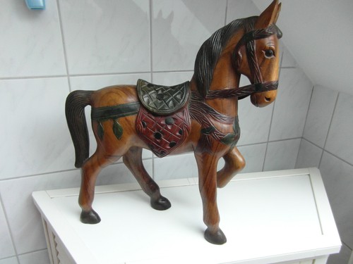 Pferd geschnitzte holz - pferd,