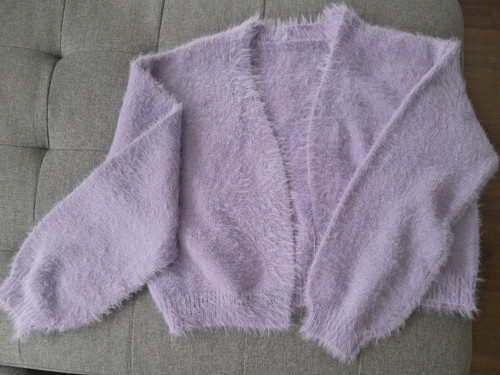 Strickjacke bolero flieder - bolero,