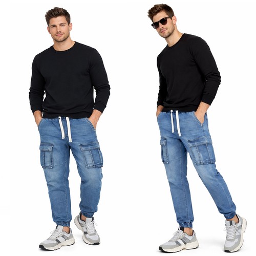 Art508 herren jeans cargo - herren,