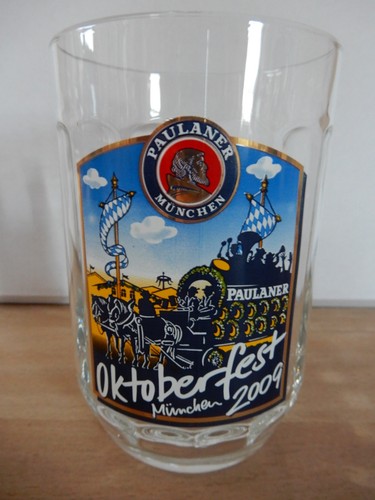 Oktoberfest glaskrug paulaner - oktoberfest,