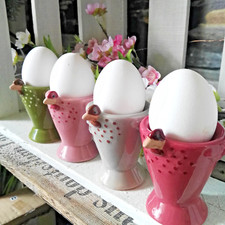 4 x Henne Huhn Osterdeko