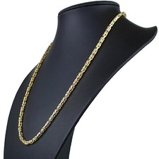 Schöne Königskette 585er 14K Echt Gold 60cm 3,5mm NEUWERTIG Goldkette Halskette