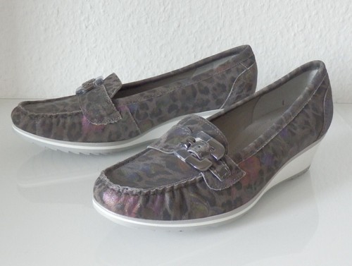 Ara moccasin leo floral nubuck - leo,