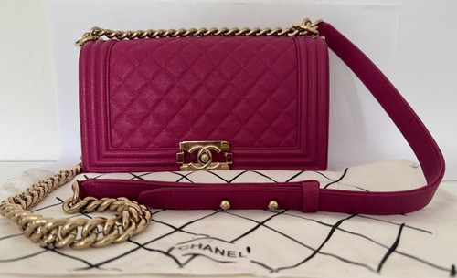 Chanel boy medium bag - chanel, caviar