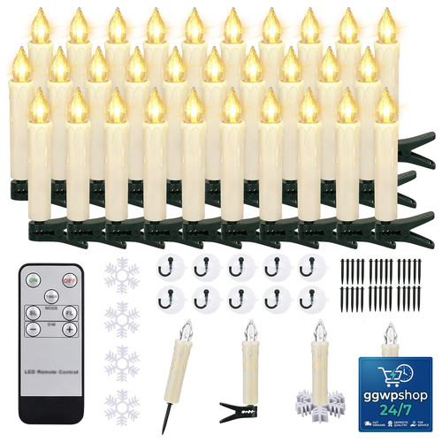 Led weihnachtskerzen kabellose - weihnachtskerzen,