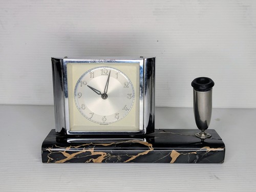 Schreibtischuhr art deco mit - schreibtischuhr,