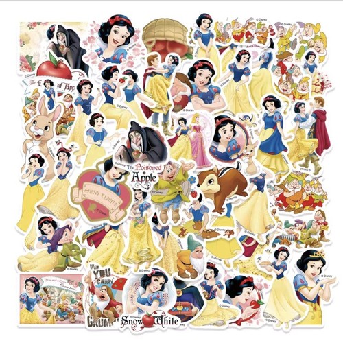 50x schneewittchen sticker die - 50x,