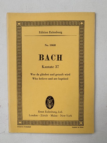 Noten bach kantate 37 - bach.,
