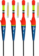 Angel Posen Knicklichter Durchlaufpose Forellen Aal Zander Hecht als 4er Set