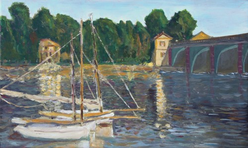 Original gemälde nach claude - original,