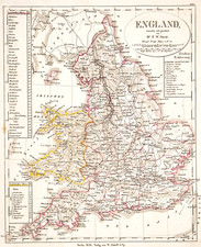 England Landkarte Original