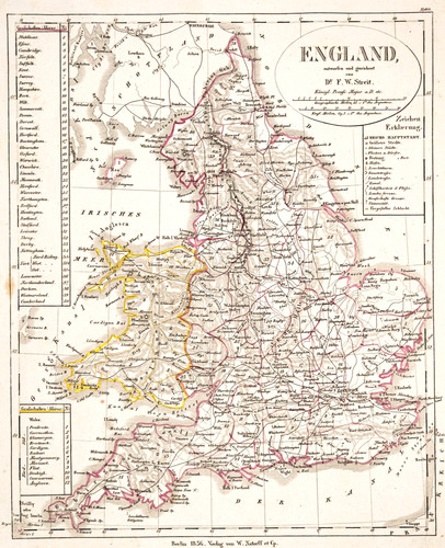 England landkarte original - landkarte,