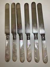 6 Antike Messer mit Sterling