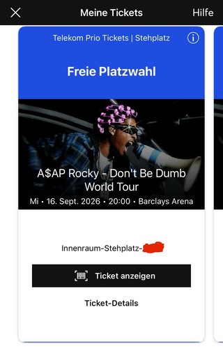 Tickets asap rocky - a$ap,
