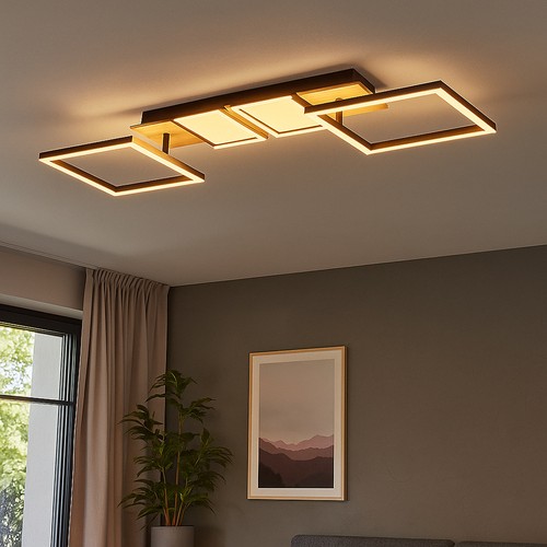 Deckenlampe holzleuchte - deckenlampe,