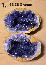 Kristall Quarz Geode lila