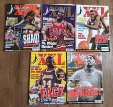 5x Basketball XXL NBA-Magazin 1997 Michael Jordan Bulls Shaq Space Jam Poster
