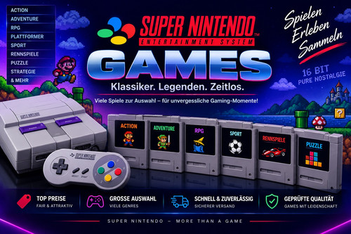 Super nintendo snes games - super,